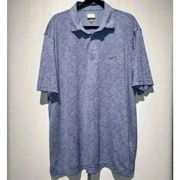Greg Norman Other - Greg Norman Men’s Polo Shirt XXL Blue Play Dry Golf 100% Polyester Shark